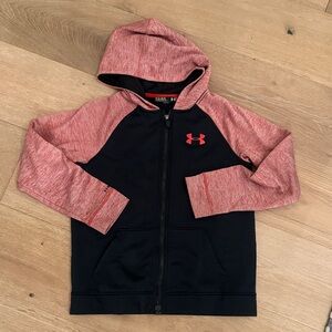 Under Armour Kids' Black and Red Hoodie